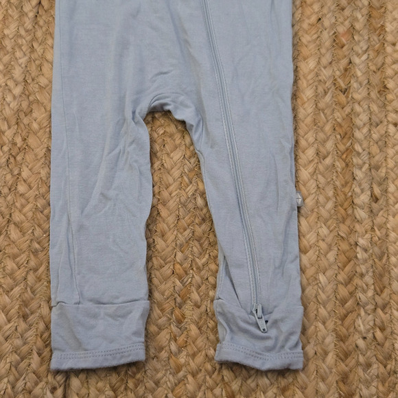KYTE BABY BlueUnisex Baby Footies Pajamas,Rayon Bamboo,Buttery Soft Sleep 0-3M - Picture 2 of 5